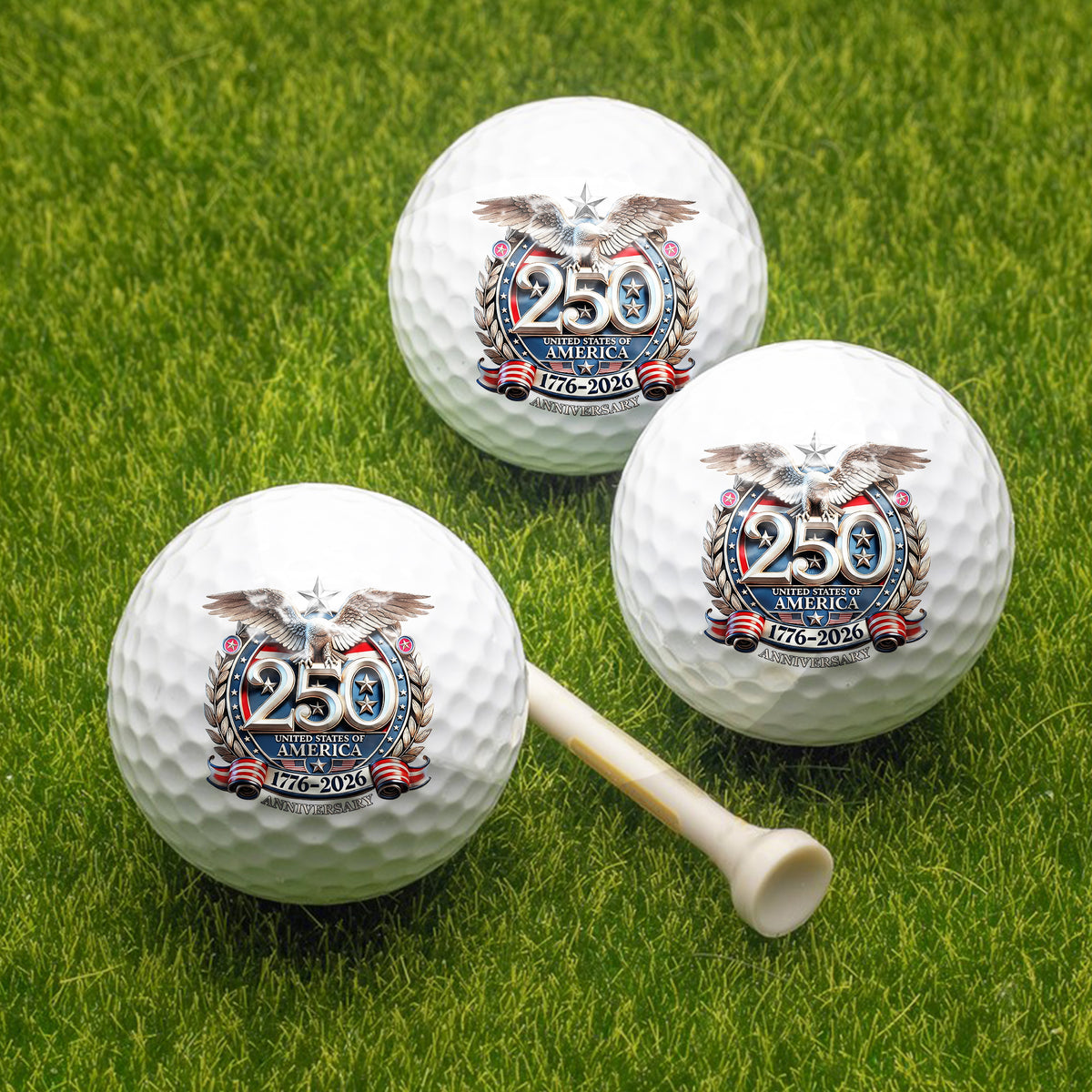 USA Eagles 250th Anniversary Semiquincentennial 1776-2026 Golf Ball TH10 169117