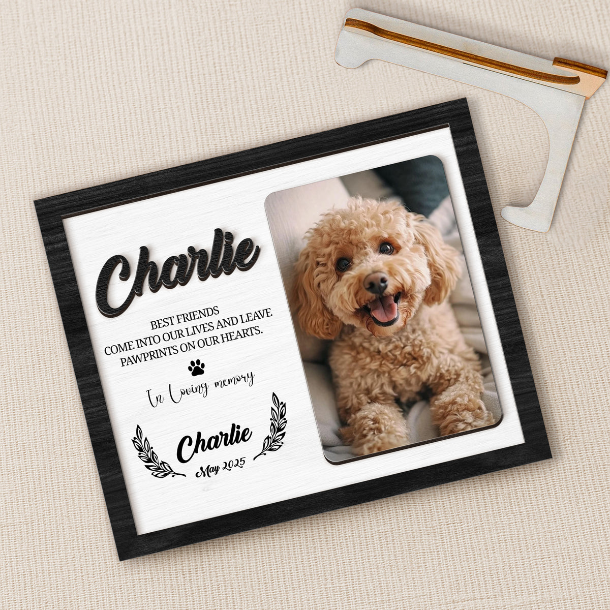 Custom Pet Photo Wooden Memorial Plaque, Gift For Dog And Cat Lovers HO82 894320