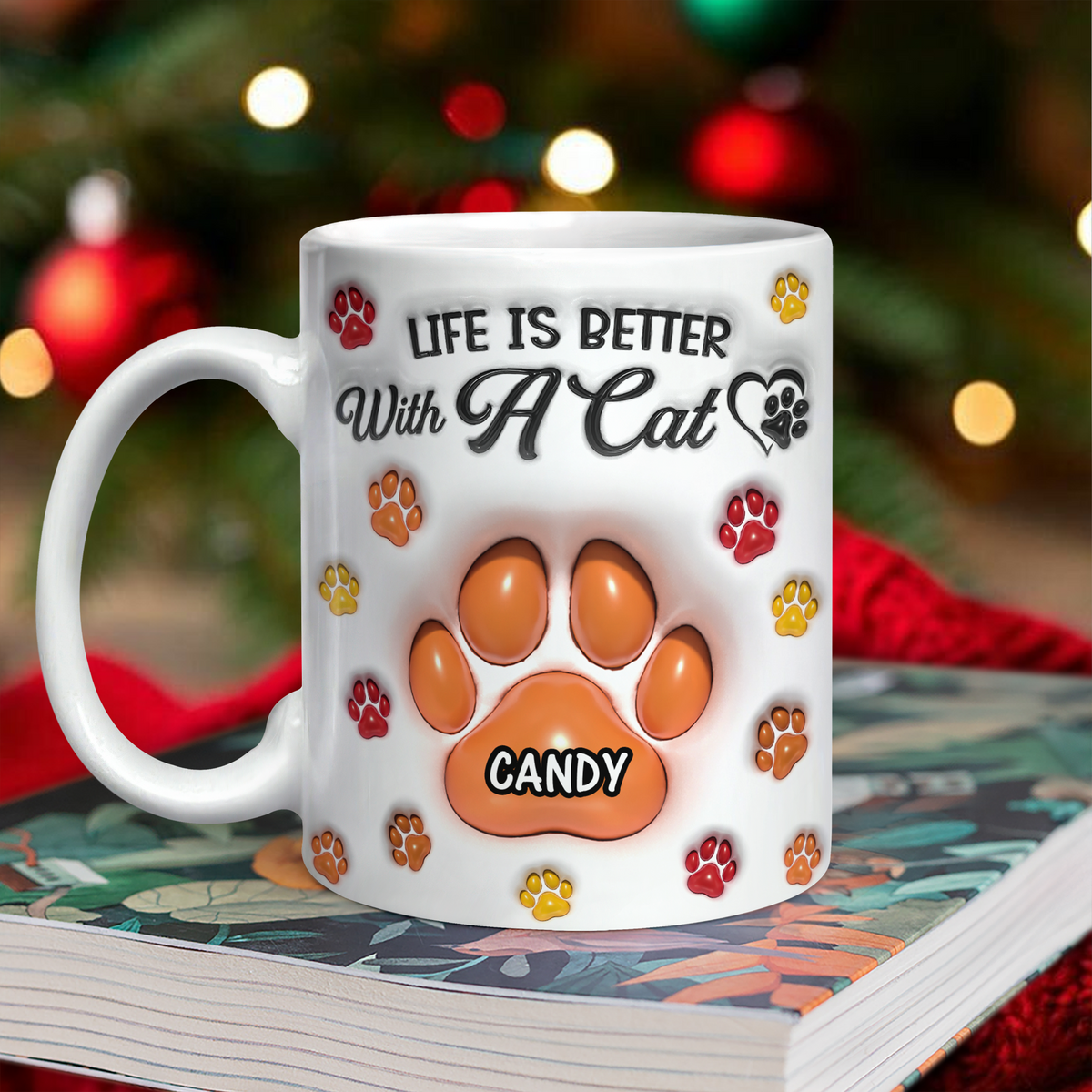 Life Is Better With Paws - Personalized 3D Mug LM32 895007