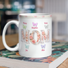 Personalized Mom Mug with Kids Names Floral 3D Inflated Effect Mug CH07 911222
