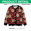 Custom Cat Photo Christmas Pattern Cardigan Christmas Gift HO82 900402