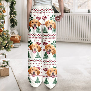 Christmas Is Coming Aztec Pattern - Custom Dog Face Photo Sweatpants Christmas Gift For Dog Lovers CH07 896326