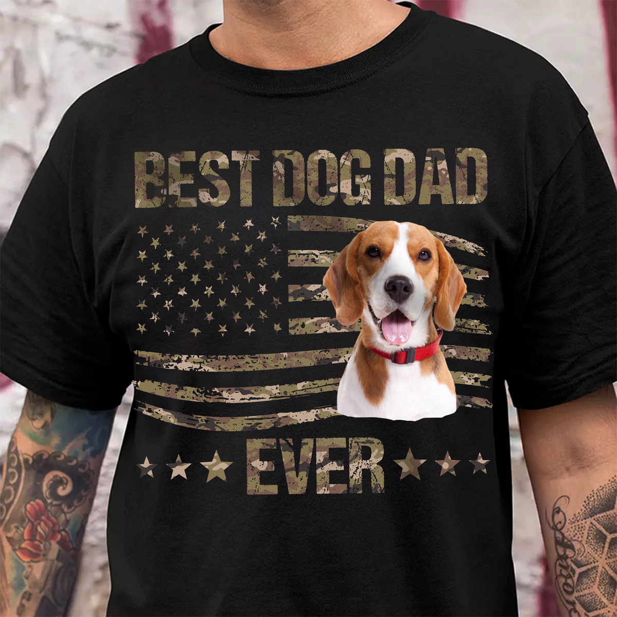 Custom Dog Photo Best Dog Dad Ever Shirt TH10 892821