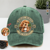 Custom Dog Photo Service Human Washed Denim Baseball Cap For Dog Lovers LM32 895027