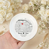 Custom Map Engaged Ring Dish Gifts For Couple HO82 901114