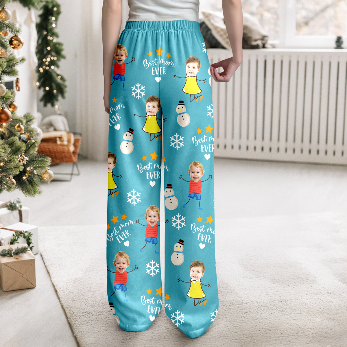 Custom Face Kid Best Mom Ever, Best Dad Ever Sweatpants HA75 892868