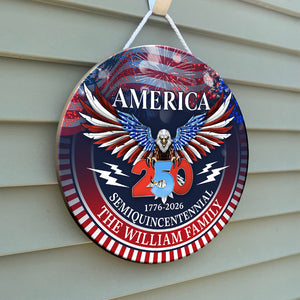 250 Years America Semiquincentennial Personalized Doorsign HA75 898480