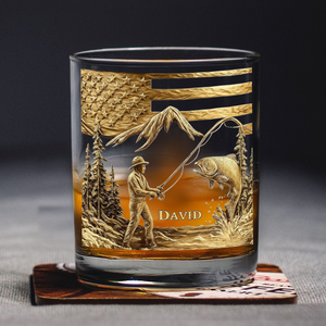 Personalized Whiskey Glass Gift For Fishing Lover CH07 895394