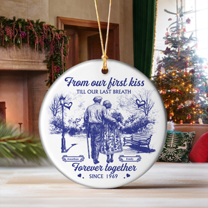 You & Me We Got This Couple Toile De Jouy Ceramic Ornament Personalized Gift For Couple, Wife, Husband HO82 894704