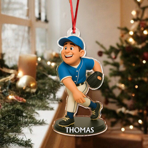 Custom Photo 3D Effect Figure For Baseball Lovers Acrylic Ornament LM32 895593