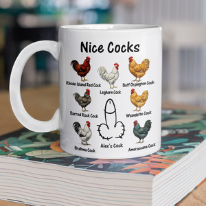 Personalized Nice Cocks Coffee Mug Naughty Valentine's Day Funny Gift for Men Husband Boyfriend CH07 899752