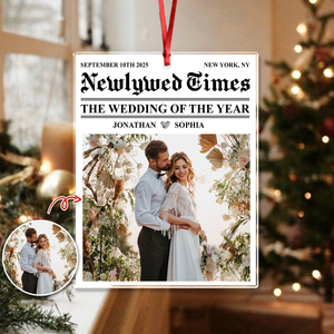 Custom Photo The Wedding Of The Year Couple Acrylic Ornament HA75 897512