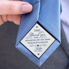Custom Name Dad Thank You For Walking By My Side Today & Always Tie Patch For Men - Wedding Gift for Dad LM32 899487