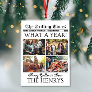 Custom Photo What A Year Acrylic Ornament Christmas Gift For Grilling Lovers HO82 894688