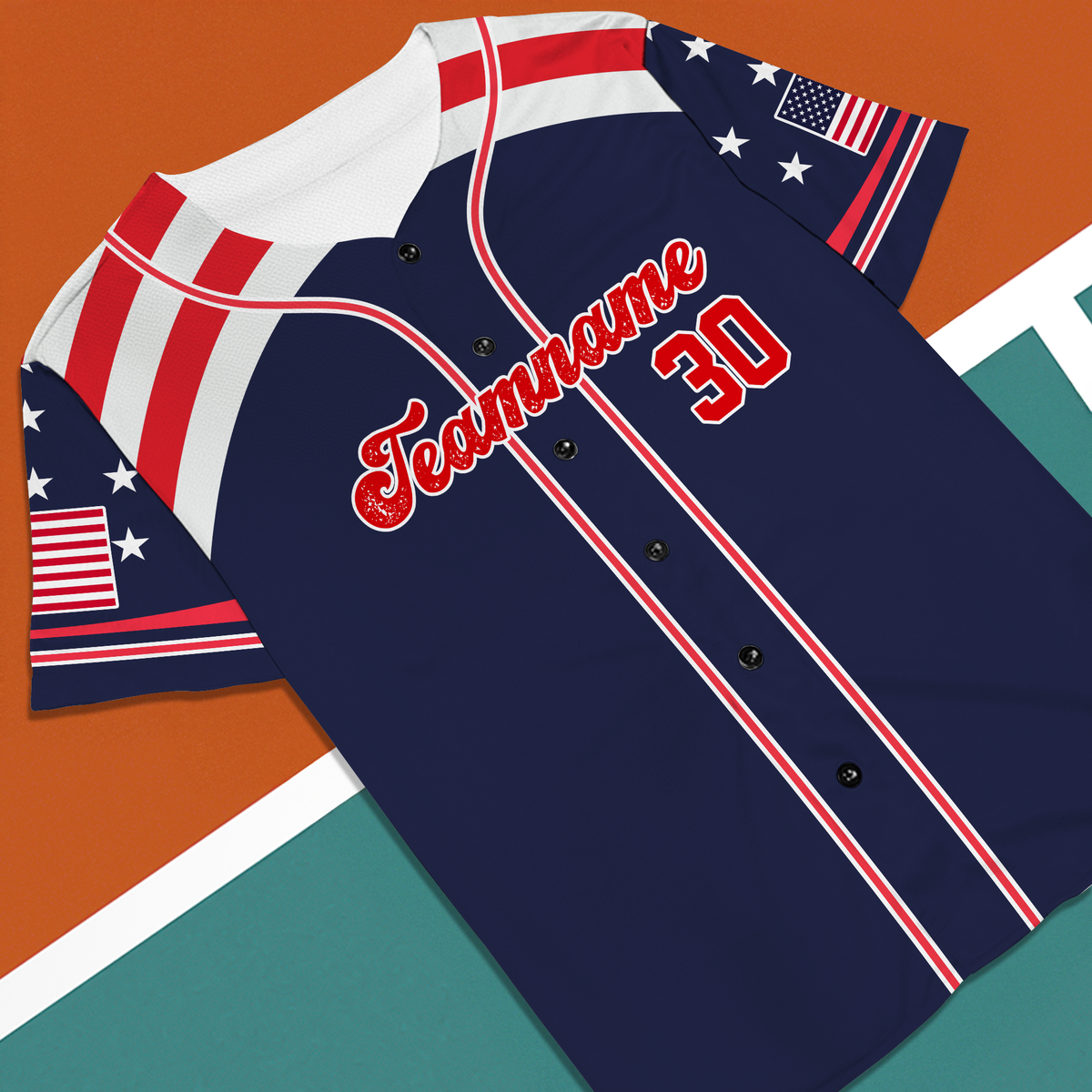 Personalized USA Patriotic Baseball Jersey Shirt Gift For 4th of July Independence Day HO82 894192