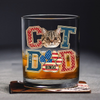 Custom Photo Best Cat Dad Whiskey Glass Gift For Father's Day, Cat Lovers HO82 894038