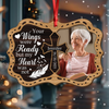 Custom Photo Your Wings Were Ready But My Heart Was Not Memorial 2 Layers Wooden Ornament LM32 895871