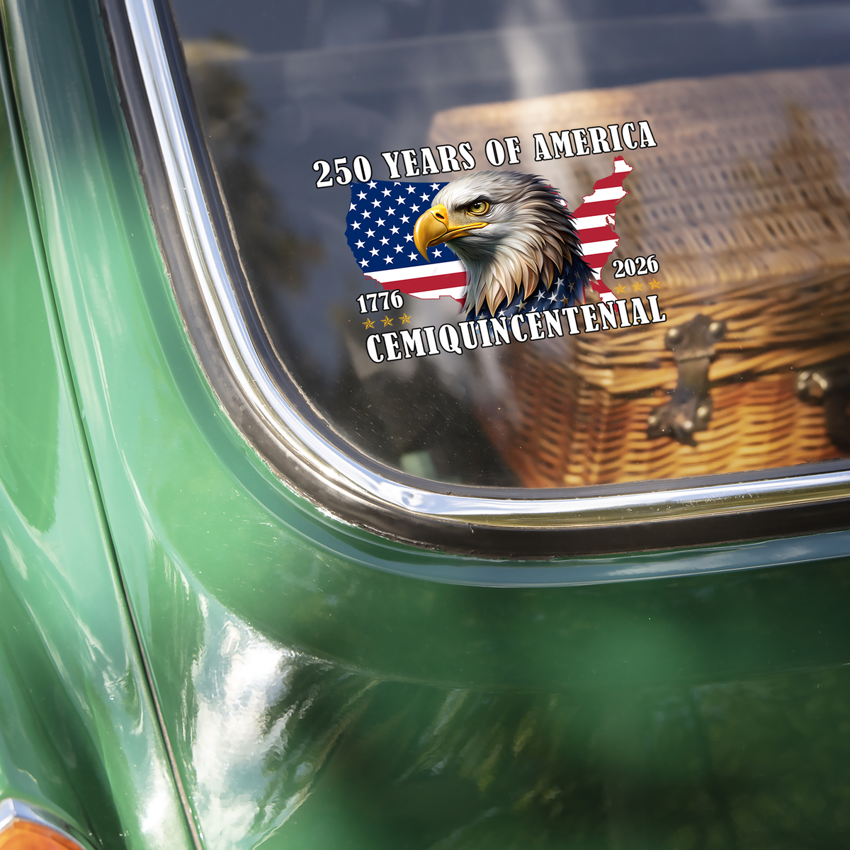 250 Years Of America Anniversary Car Window Decal Sticker Patriotic Gift CH07 910132