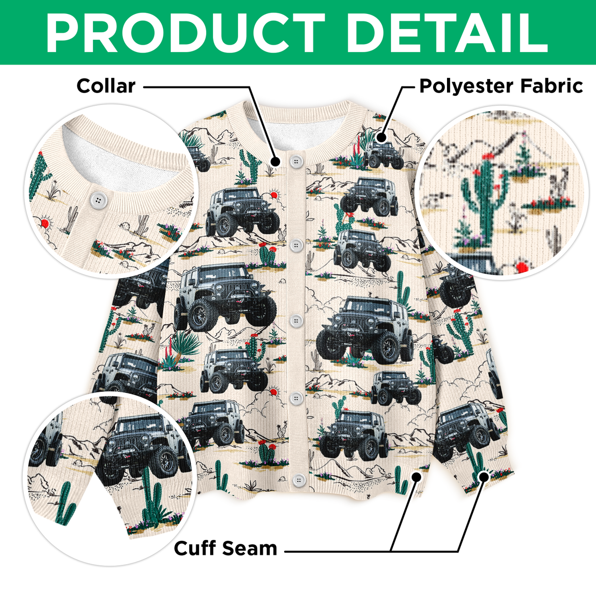 Custom Car Photo Route 66 Vintage Cardigan For Car Lover CH07 899814