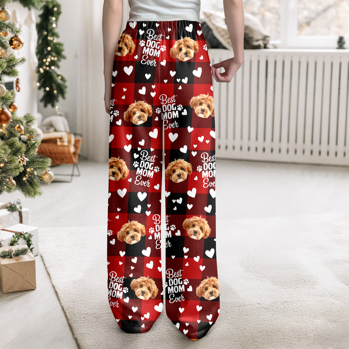 Custom Photo Best Dog Mom, Best Dog Dad Ever Sweatpants HA75 897618