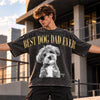 Personalized Vintage Photo Best Dog Dad, Dog Mom Ever Shoulder to Shoulder Comfort Shirt HA75 919562