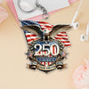 Personalized America 250th Anniversary Patriot Eagle Acrylic Keychain HA75 921024