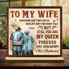 To My Queen 2-Layer Standing Wooden Plaque Personalized Gift For Couple, Wife HO82 894498