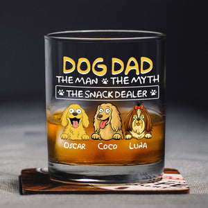Dog Dad The Man The Myth The Snack Dealer Print Rock Glass Personalized Gift HO82 893704