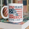 250 Years America 1776 - 2026 White Mug HO82 894544