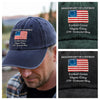 Custom Descendant of a Patriot Heritage Washed Denim Baseball Cap LM32 895549