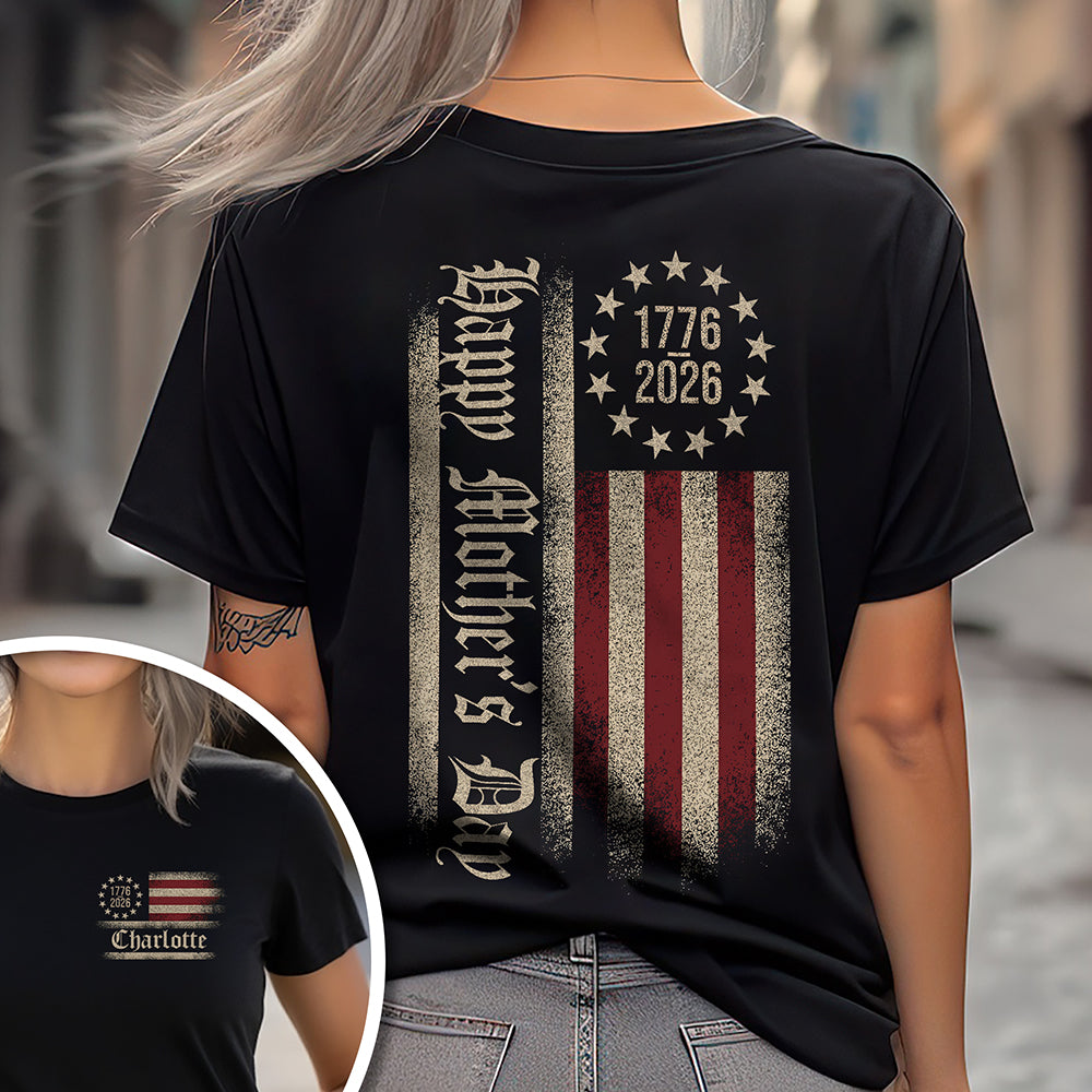 Custom Name USA 250th Anniversary Front & Back Shirt HA75 920940