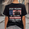 250 Years USA 250th Anniversary America Celebration Back Side Dark Shirt CH07 896740