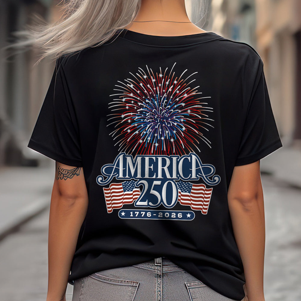 America 250 Firework Back Shirt TH10 894639