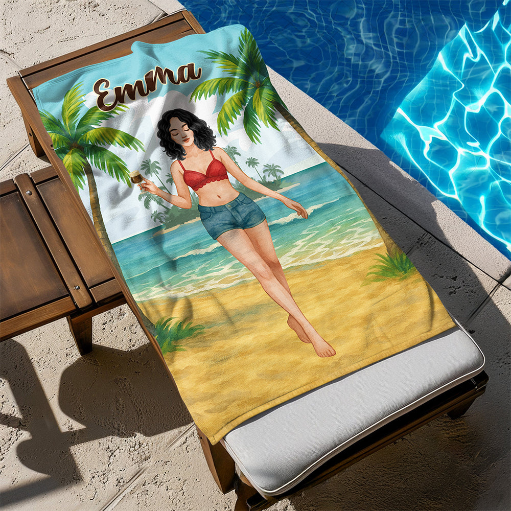 Custom Name Beach Towel For Beach Lover Summer Gift TH10 894043