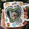 You Left Paw Prints On My Heart Custom Dog Photo 3D Inflated Effect Mug CH07 896676