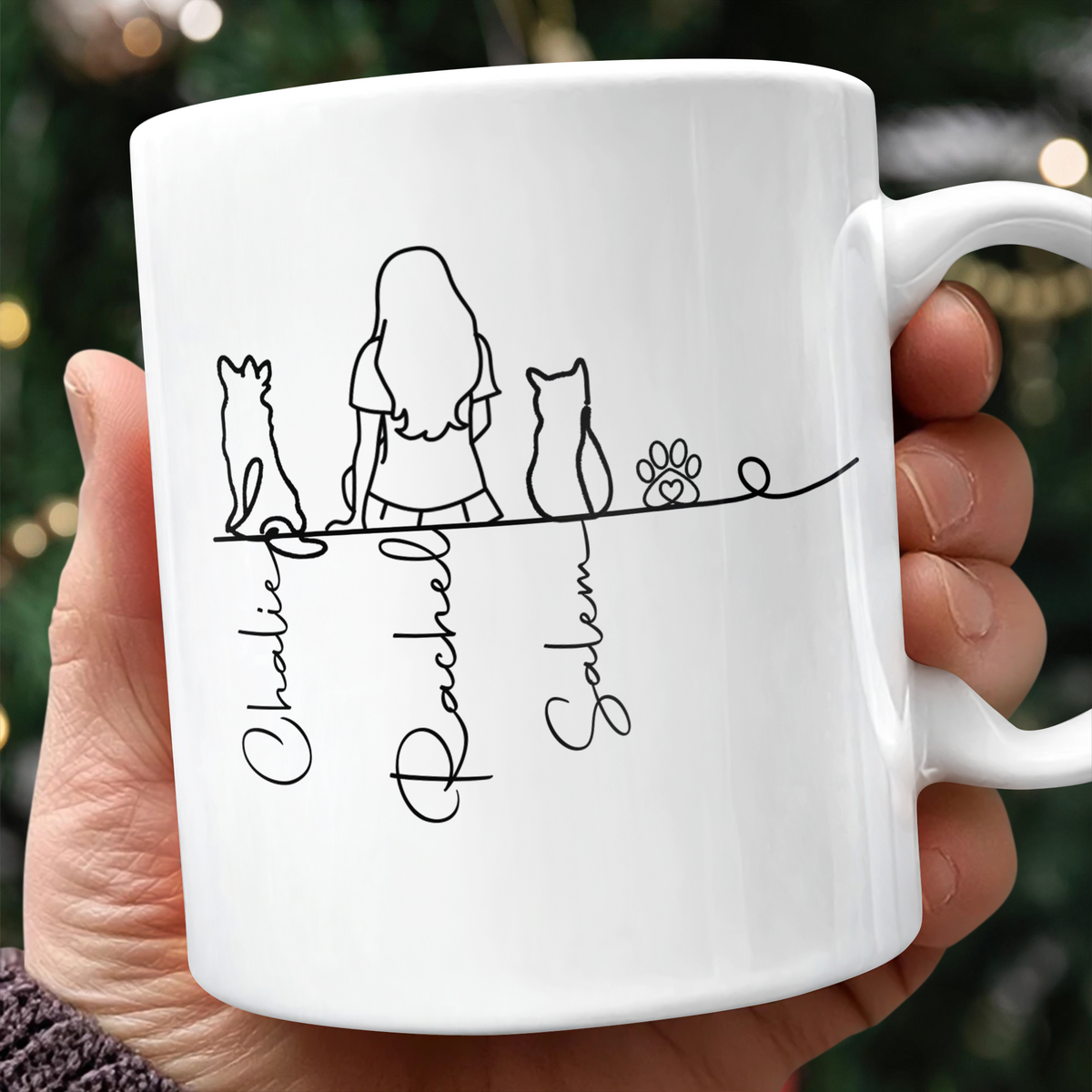 Me and My Fur Babies- Personalized Pet & Owner White Mug CH07 899958