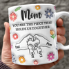 Custom Name Kids Holding Mom‘s Hand Mug 3D Inflated Effect Mug CH07 895588