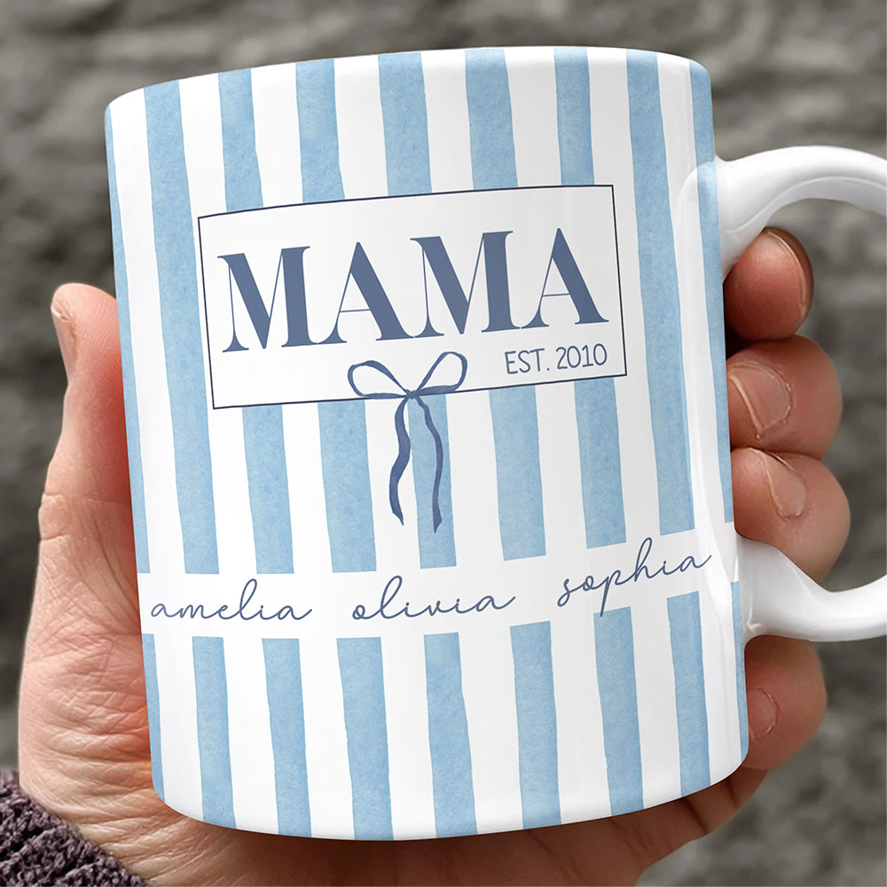 Custom Kids Names Mama Print Full Mug - Personalized Mother’s Day Gift LM32 899797