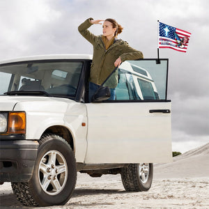 One Nation Under God Patriotic With Eagle Car Flag HO82 900962