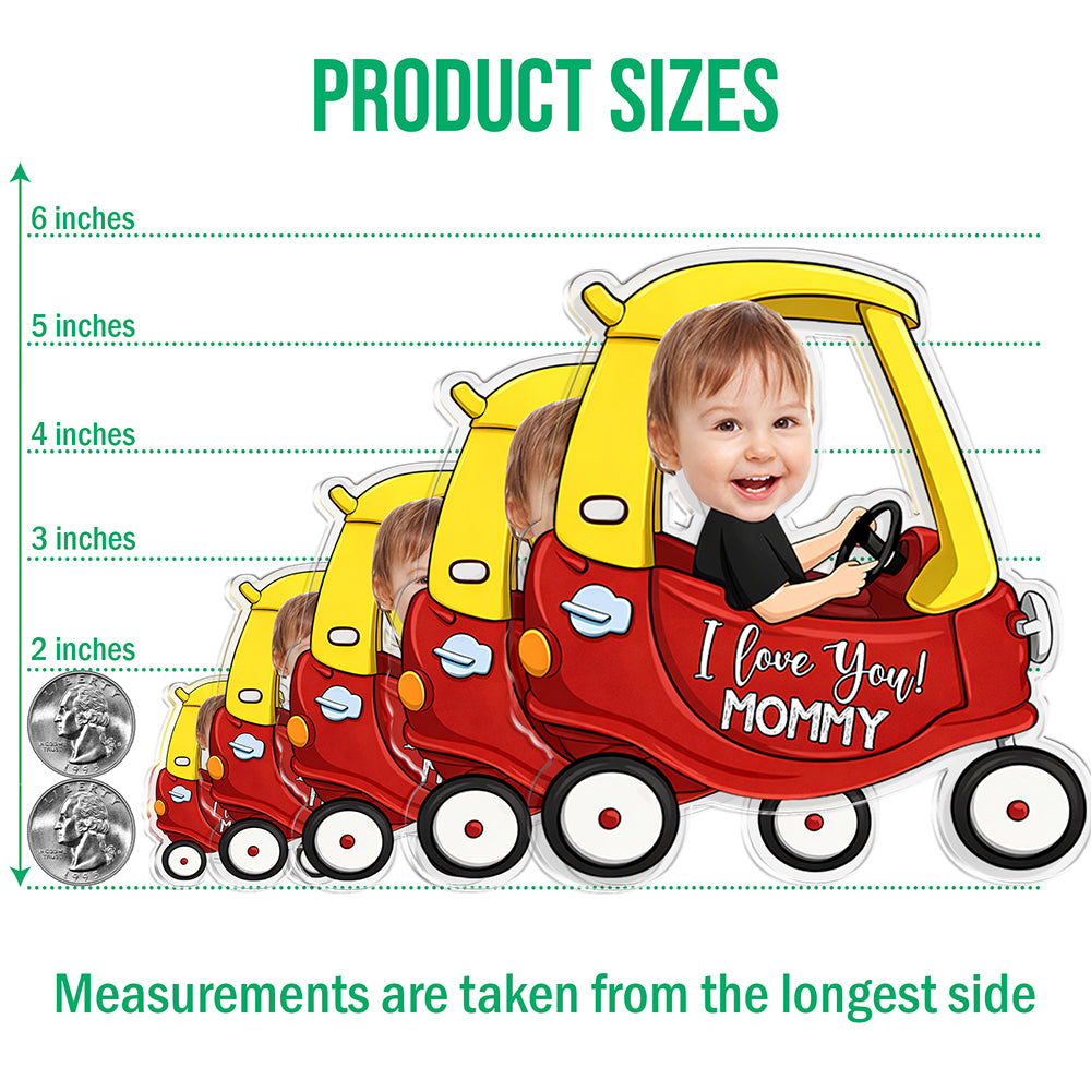 Custom Photo Funny Kid Car Acrylic Fridge Magnet LM32 899183