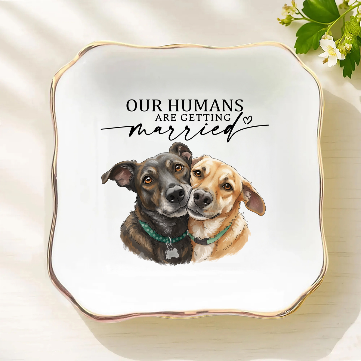 Custom Pet Photo Ring Dish Engagement Gift For Dog Lover HO82 901094