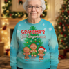 Grandma's Little Gingerbread Personalized Christmas AOP Sweatshirt For Grandma, Mom CH07 896328