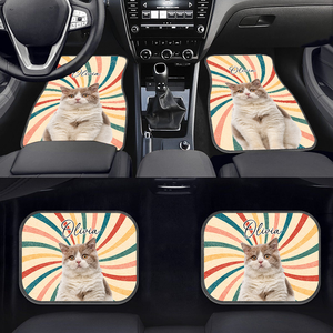 Custom Pet Photo Car Floor Mat For Dog And Cat Lovers HO82 894508