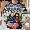 Personalized 3D Cute Couple Together Since Love Each Other Ugly Sweater LM32 897161