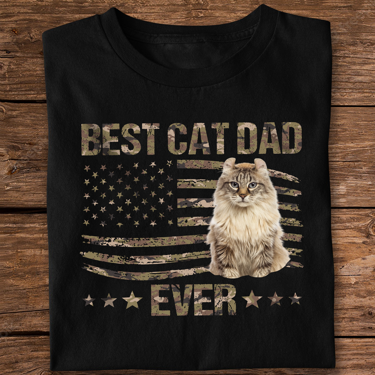 Custom Photo Best Cat Dad Ever Shirt TH10 892919