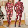 Custom Human Face Photo With Colorful Christmas Lights Sleepwear HO82 900026