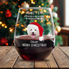 Custom Photo Life Would Be Boring Without Me Dog Cat Stemless Wine Glass TH10 894311