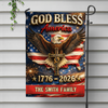 Custom Family Name God Bless America 1776 - 2026 Garden Flag TH10 898531