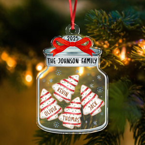Personalized Family Name Christmas Acrylic Ornament Gift For Family LM32 897383