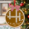 Personalized Family Crossword Puzzle Name Christmas 2 Layer Wood Ornament HA75 897546